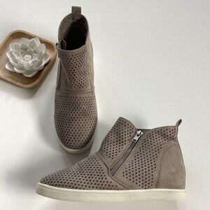 Art Class Brown Perforated Ankle Boots